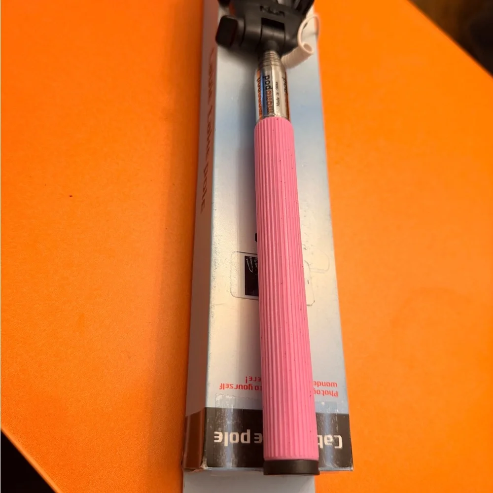 Universal Pink Selfie Stick for Smartphones